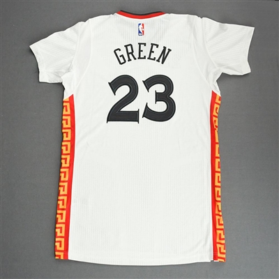 Draymond Green - Golden State Warriors - Short Sleeve Game-Issued Chinese New Year Jersey - 2016-17 NBA Season