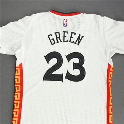Draymond Green - Golden State Warriors - Short Sleeve Game-Issued Chinese New Year Jersey - 2016-17 NBA Season