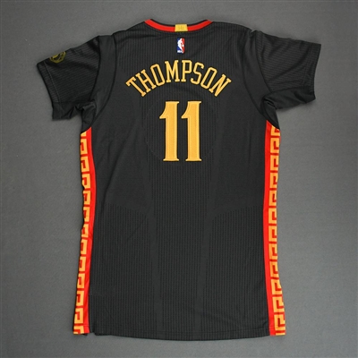 Klay Thompson - Golden State Warriors - Short Sleeve Game-Issued Chinese New Year Alternate Jersey - 2015-16 NBA Season
