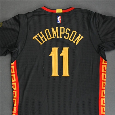Klay Thompson - Golden State Warriors - Short Sleeve Game-Issued Chinese New Year Alternate Jersey - 2015-16 NBA Season
