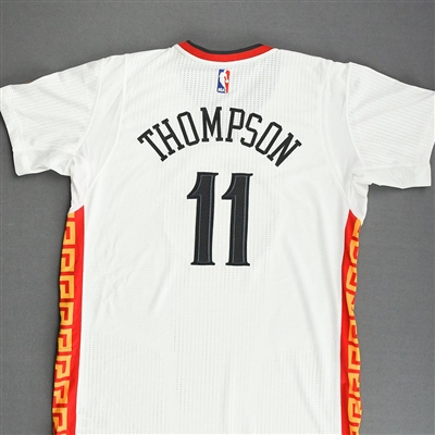 Klay Thompson - Golden State Warriors - Short Sleeve Game-Issued Chinese New Year Jersey - 2016-17 NBA Season