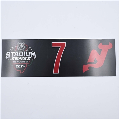 Dougie Hamilton - 2024 Stadium Series Dressing Room Nameplate