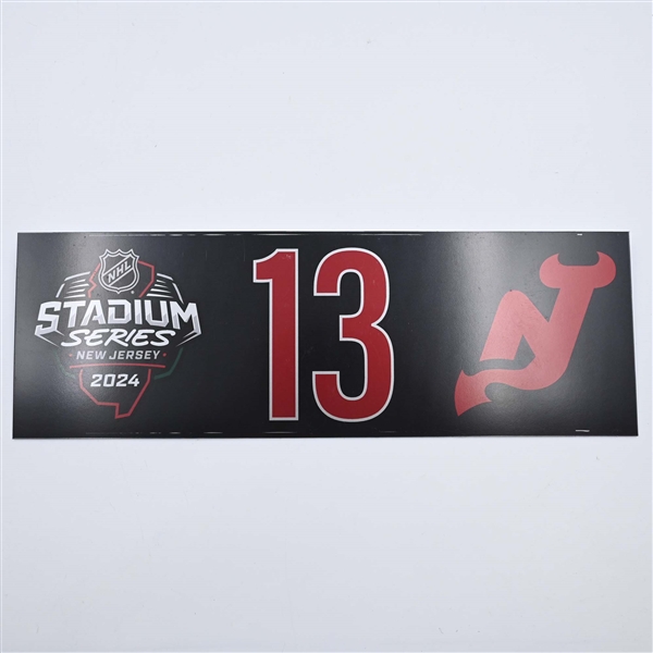 Nico Hischier - 2024 Stadium Series Dressing Room Nameplate