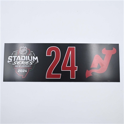 Colin Miller - 2024 Stadium Series Dressing Room Nameplate