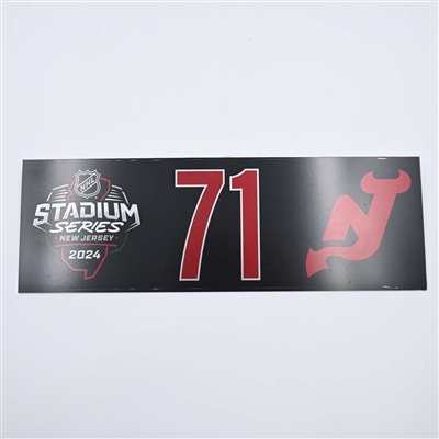 Jonas Siegenthaler - 2024 Stadium Series Dressing Room Nameplate