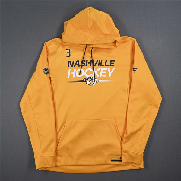Jeremy Lauzon - Hoodie Issued by the Nashville Predators - 2023-24 NHL Season