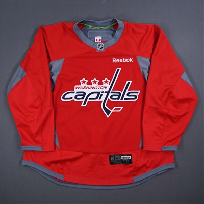 Alex Ovechkin - Washington Capitals - Red Practice-Worn Jersey- 2012-13 NHL Season