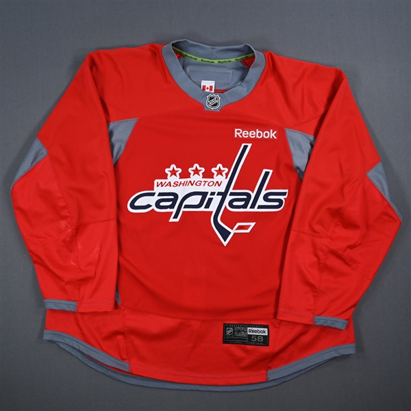 Nicklas Backstrom - Washington Capitals - Red Practice-Worn Jersey - 2012-13 NHL Season