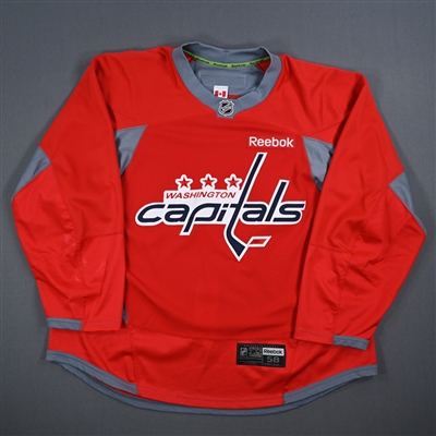 Nicklas Backstrom - Washington Capitals - Red Practice-Worn Jersey - 2012-13 NHL Season