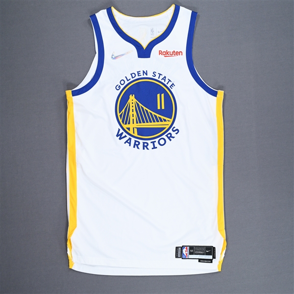 Klay Thompson - Golden State Warriors - Association Edition Jersey - Worn 5/9/2022 - 2022 NBA Playoffs