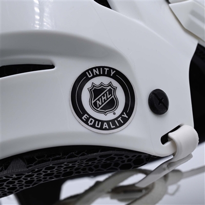 Alexander Holtz - White, CCM Helmet w/ Oakley Shield - 2023-24 NHL Regular Season
