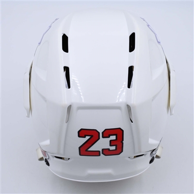 Kurtis MacDermid - White, CCM Helmet w/ Oakley Shield - 2023-24 NHL Regular Season