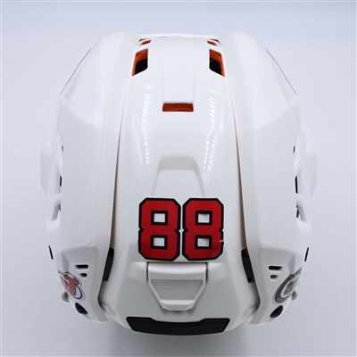 Kevin Bahl - White, CCM Helmet w/ Oakley Shield - 2023-24 NHL Regular Season