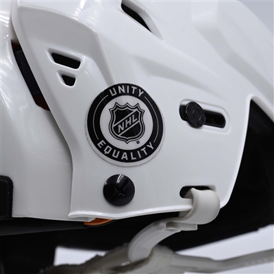Kevin Bahl - White, CCM Helmet w/ Oakley Shield - 2023-24 NHL Regular Season