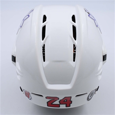 Colin Miller - White, CCM Helmet w/ Oakley Shield - 2023-24 NHL Regular Season