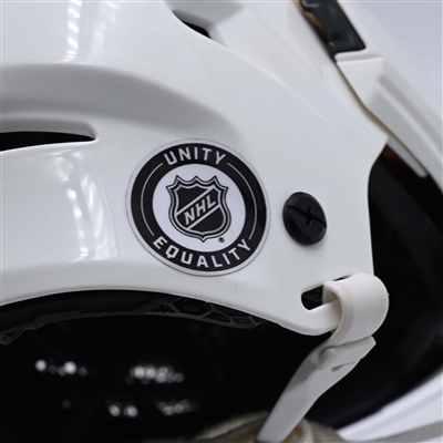Colin Miller - White, CCM Helmet w/ Oakley Shield - 2023-24 NHL Regular Season