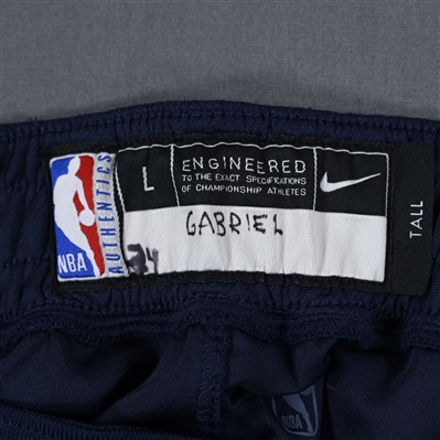  Wenyen Gabriel - Brooklyn Nets - Game-Issued City Edition Pants - 2021-22 NBA Season