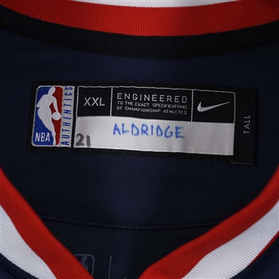 LaMarcus Aldridge - Brooklyn Nets - Game-Issued City Edition Jacket  - 2021-22 NBA Season