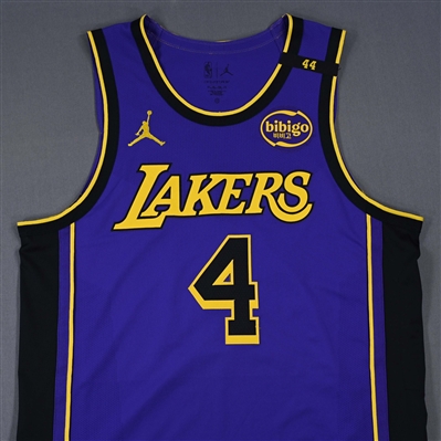 Dalton Knecht - Los Angeles Lakers - Statement Edition - Worn 2 Games - 2/22/25 & 2/25/25 - 2024-25 NBA Season