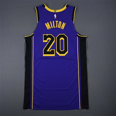 Shake Milton - Los Angeles Lakers - Statement Edition - Worn 2/22/2025 - 2024-25 NBA Season