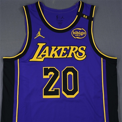 Shake Milton - Los Angeles Lakers - Statement Edition - Worn 2/22/2025 - 2024-25 NBA Season