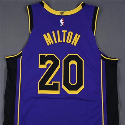 Shake Milton - Los Angeles Lakers - Statement Edition - Worn 2/22/2025 - 2024-25 NBA Season