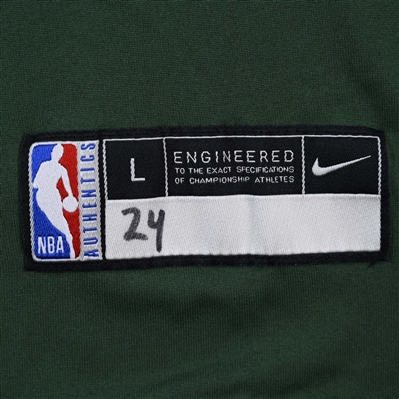 Pat Connaughton - Milwaukee Bucks - Game-Issued City Edition Long-Sleeved Shooting Shirt  - 2021-22 NBA Season