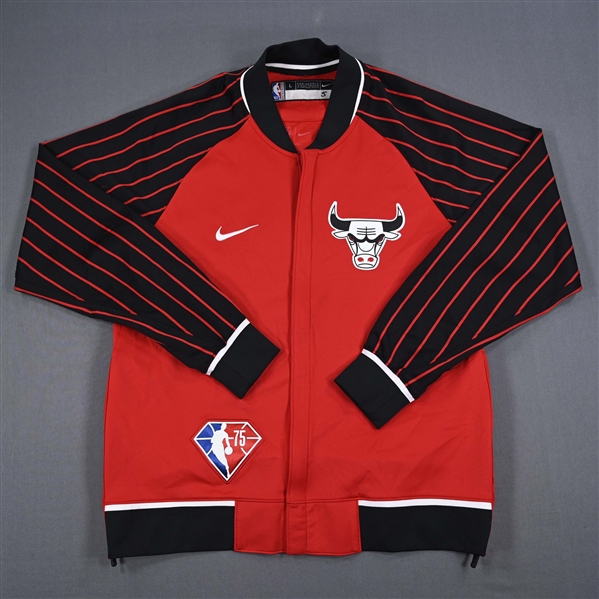 Derrick Jones Jr. - Chicago Bulls - Game-Issued City Edition Jacket  - 2021-22 NBA Season