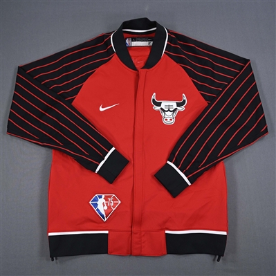 Derrick Jones Jr. - Chicago Bulls - Game-Issued City Edition Jacket  - 2021-22 NBA Season
