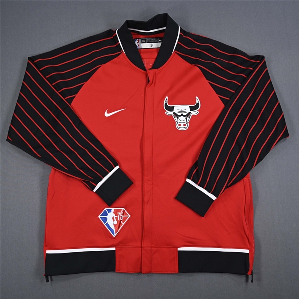 Tristan Thompson - Chicago Bulls - Game-Issued City Edition Jacket  - 2021-22 NBA Season