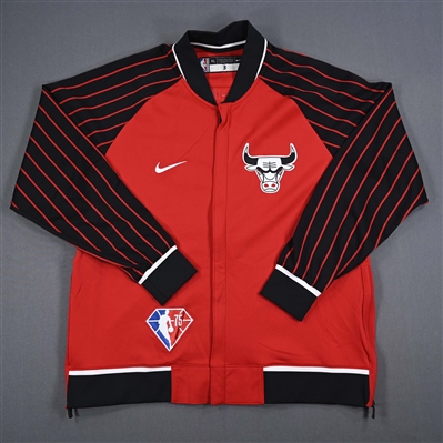 Tristan Thompson - Chicago Bulls - Game-Issued City Edition Jacket  - 2021-22 NBA Season