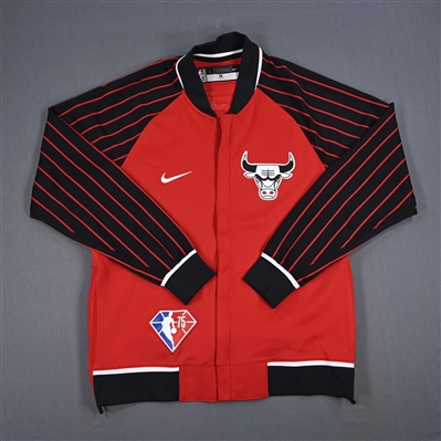 Malcolm Hill - Chicago Bulls - Game-Issued City Edition Jacket  - 2021-22 NBA Season