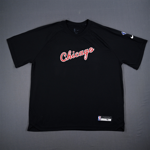 Patrick Williams - Chicago Bulls - Game-Issued City Edition Short Sleeved Shooting Shirt - 2021-22 NBA Season