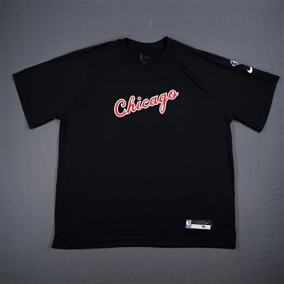 Patrick Williams - Chicago Bulls - Game-Issued City Edition Short Sleeved Shooting Shirt - 2021-22 NBA Season