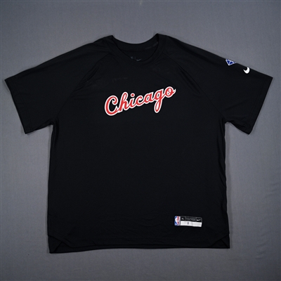DeMar DeRozan - Chicago Bulls - Game-Issued City Edition Short Sleeved Shooting Shirt - 2021-22 NBA Season
