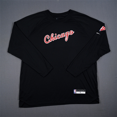 DeMar DeRozan - Chicago Bulls - Game-Issued City Edition Long-Sleeved Shooting Shirt - 2021-22 NBA Season