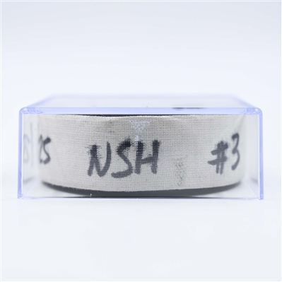 Justin Barron - Nashville Predators - Goal Puck - January 21, 2025 vs. San Jose Sharks (Predators Logo)