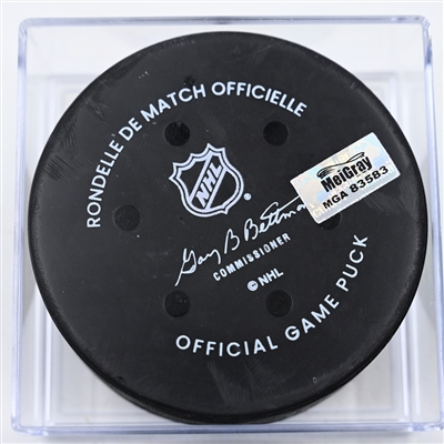 Zach Bogosian - Minnesota Wild - Goal Puck - January 7, 2025 vs. St. Louis Blues (Wild Logo)