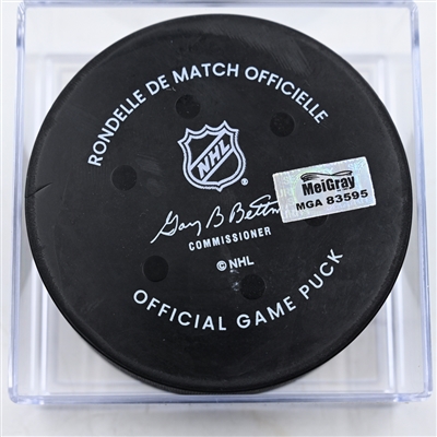 Zach Bogosian - Minnesota Wild - Goal Puck - January 9, 2025 vs. Colorado Avalanche (Wild Logo)