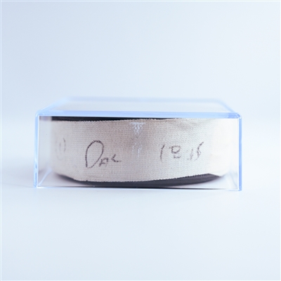 Mavrik Bourque - Dallas Stars - Goal Puck - January 9, 2025 vs. Philadelphia Flyers (Flyers Logo)