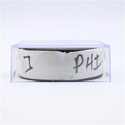 Bobby Brink - Philadelphia Flyers - Goal Puck - January 18, 2025 vs. New Jersey Devils (Devils Logo)