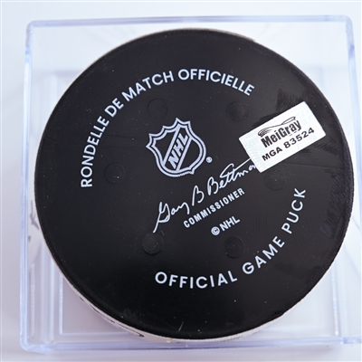Sam Carrick - New York Rangers - Goal Puck - January 4, 2025 vs. Washington Capitals (Capitals' 50th Anniversary Logo)