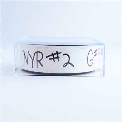 Sam Carrick - New York Rangers - Goal Puck - January 4, 2025 vs. Washington Capitals (Capitals' 50th Anniversary Logo)