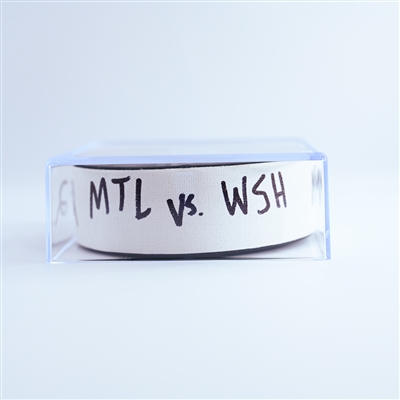 Cole Caufield - Montreal Canadiens - Goal Puck - January 10, 2025 vs. Washington Capitals (Capitals' 50th Anniversary Logo)
