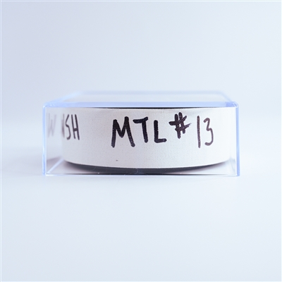 Cole Caufield - Montreal Canadiens - Goal Puck - January 10, 2025 vs. Washington Capitals (Capitals' 50th Anniversary Logo)