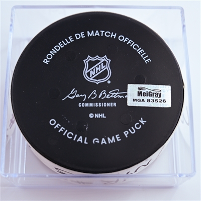Filip Chytil - New York Rangers - Goal Puck - January 4, 2025 vs. Washington Capitals (Capitals' 50th Anniversary Logo)