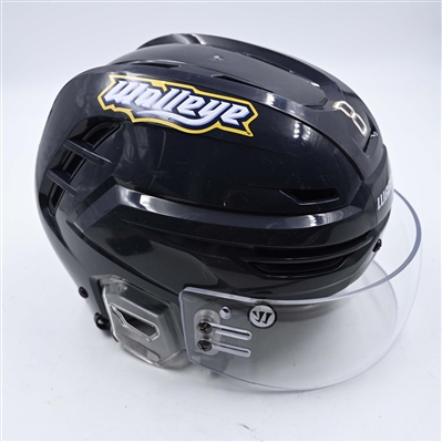 Casey Dornbach - Toledo Walleye - Team-Issued Navy, Warrior Helmet - 2025 Warrior/ECHL Hockey Heritage Classic