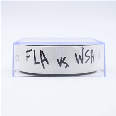 Nic Dowd - Washington Capitals - Goal Puck - February 4, 2025 vs. Florida Panthers (Capitals' 50th Anniversary Logo)