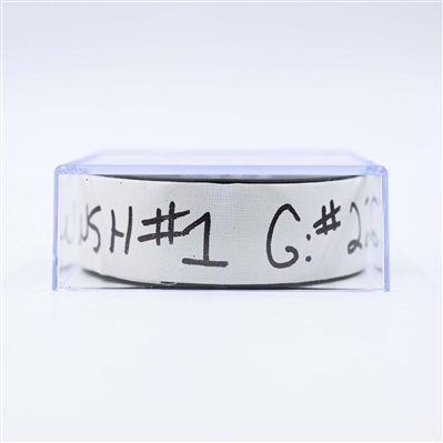 Brandon Duhaime - Washington Capitals - Goal Puck - January 14, 2025 vs. Anaheim Ducks (Capitals' 50th Anniversary Logo)
