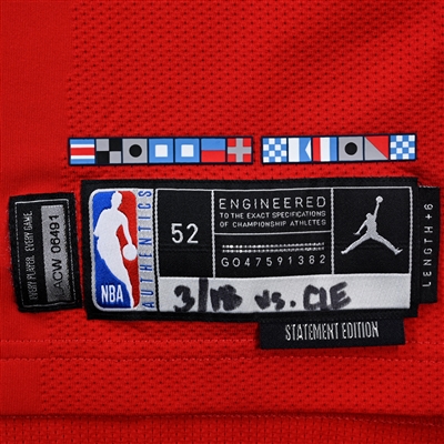 Drew Eubanks - Los Angeles Clippers - Statement Edition Jersey - Worn 3/18/2025 - Dressed, Did Not Play (DNP) - 2024-25 NBA Season